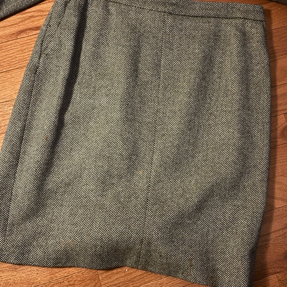 Black Herringbone Tweed Skirt Suit Kors By Michael Kors - Picture 5 of 6